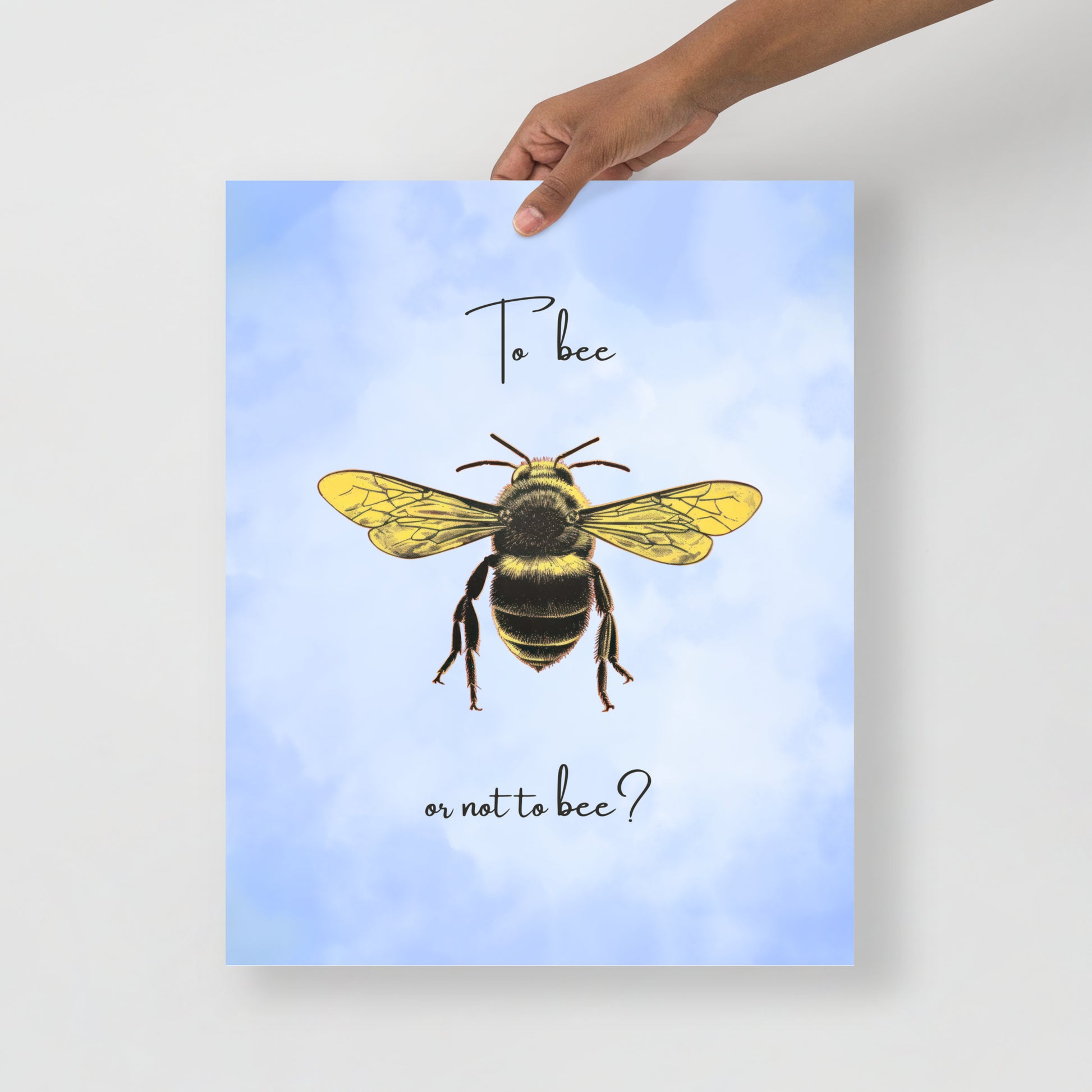 Wall Art Print - To Bee or Not to Bee-By The Bard