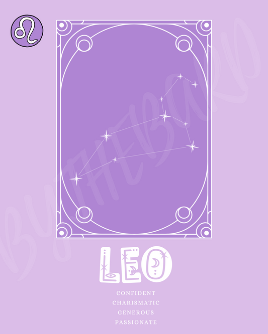 Wall Art Print - Zodiac - Leo-By The Bard