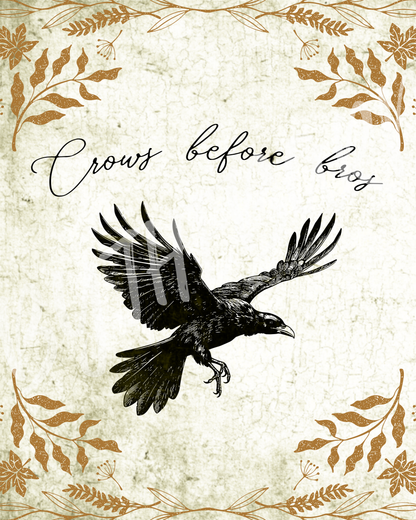 Wall Art Print - Crows Before Bros-By The Bard