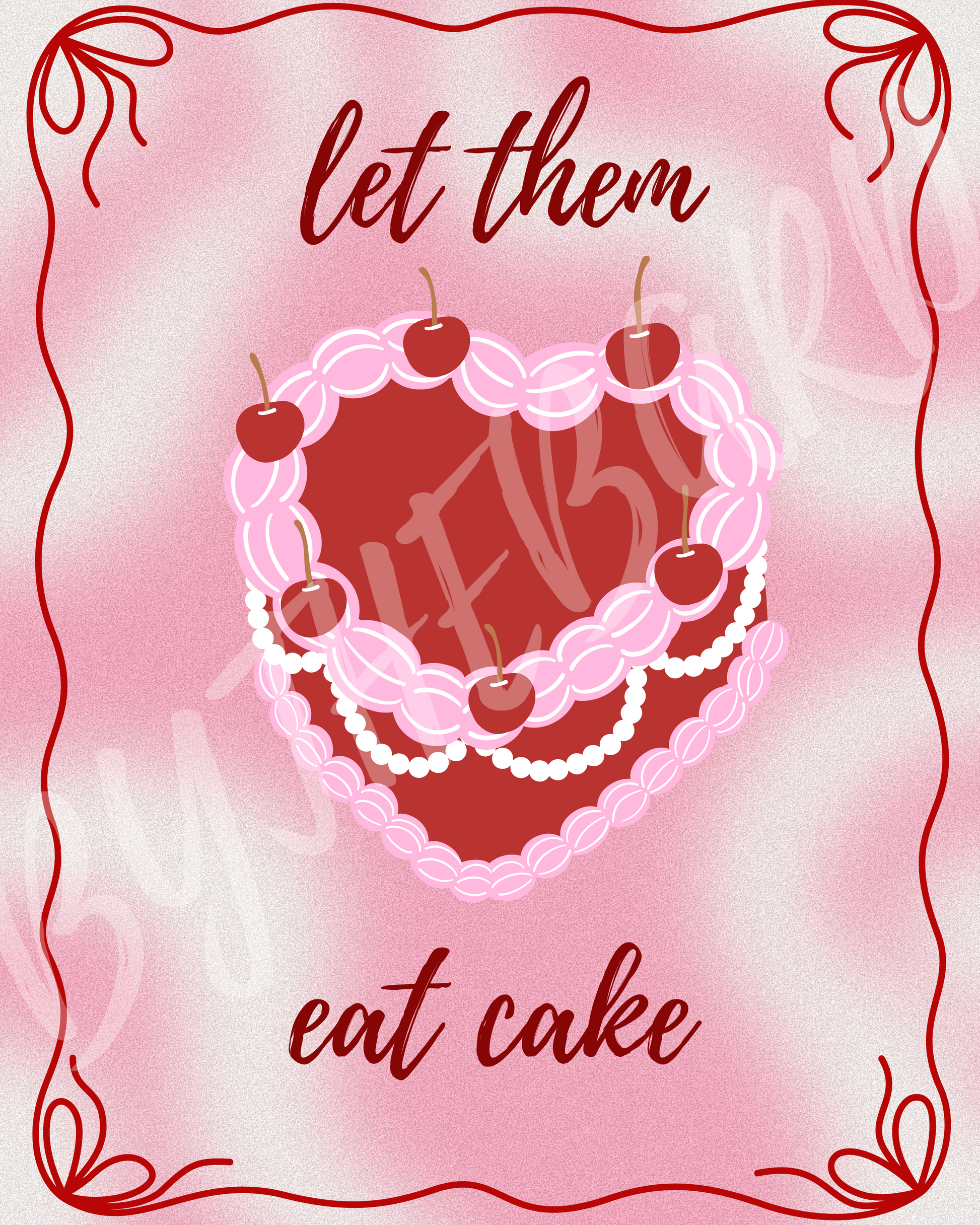 Wall Art Print - Let Them Eat Cake-By The Bard