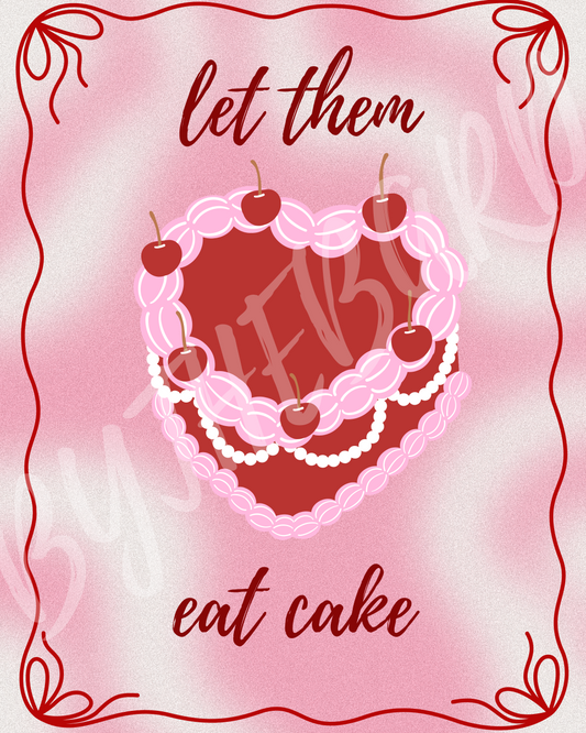 Wall Art Print - Let Them Eat Cake-By The Bard