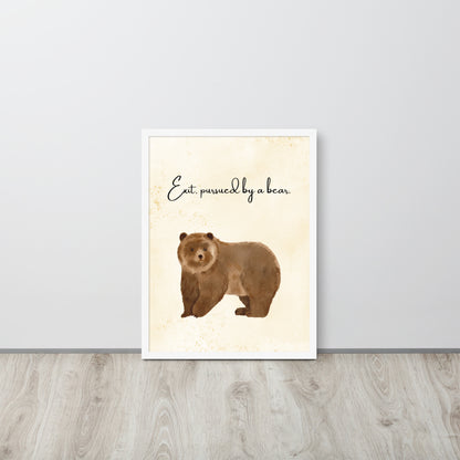 Wall Art Print - Exit, pursued by a bear-By The Bard