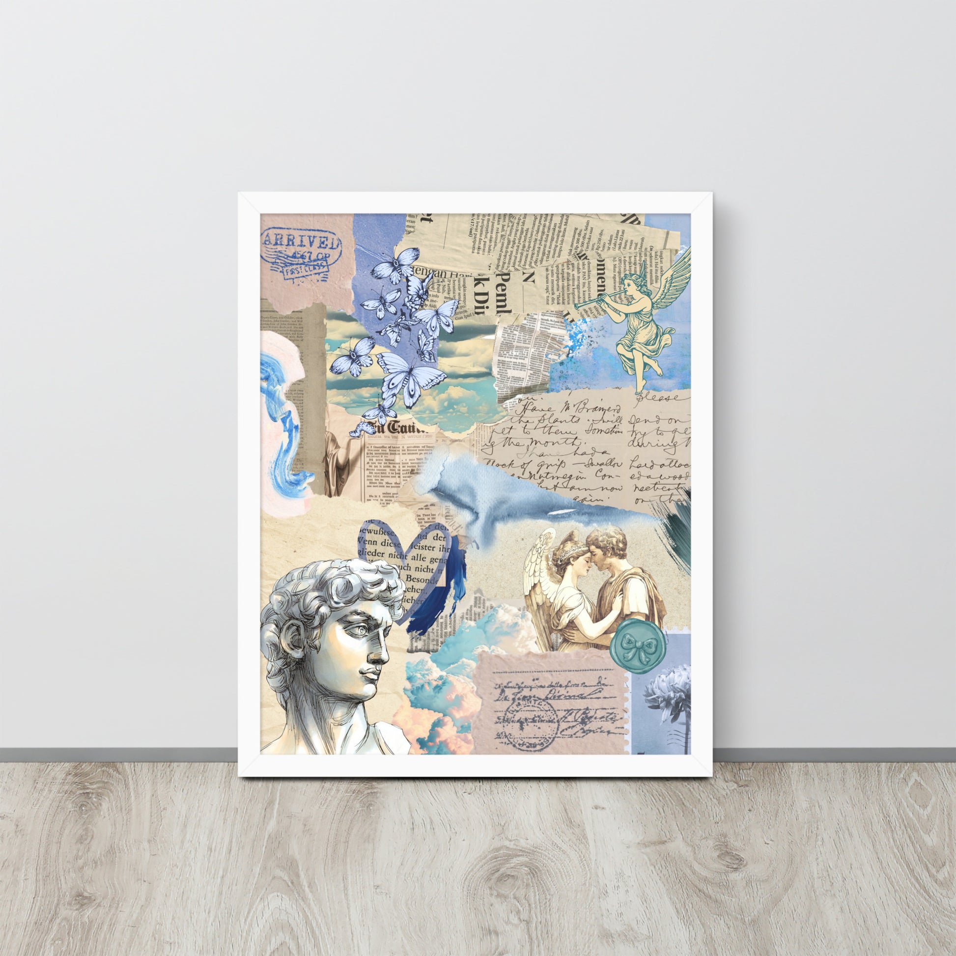 Wall Art Print - Neo Classical Romantic Greco-Roman Collage-By The Bard