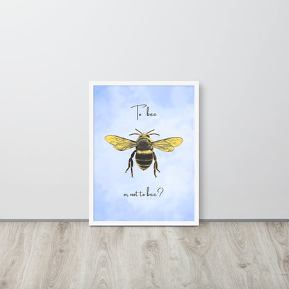 Wall Art Print - To Bee or Not to Bee-By The Bard